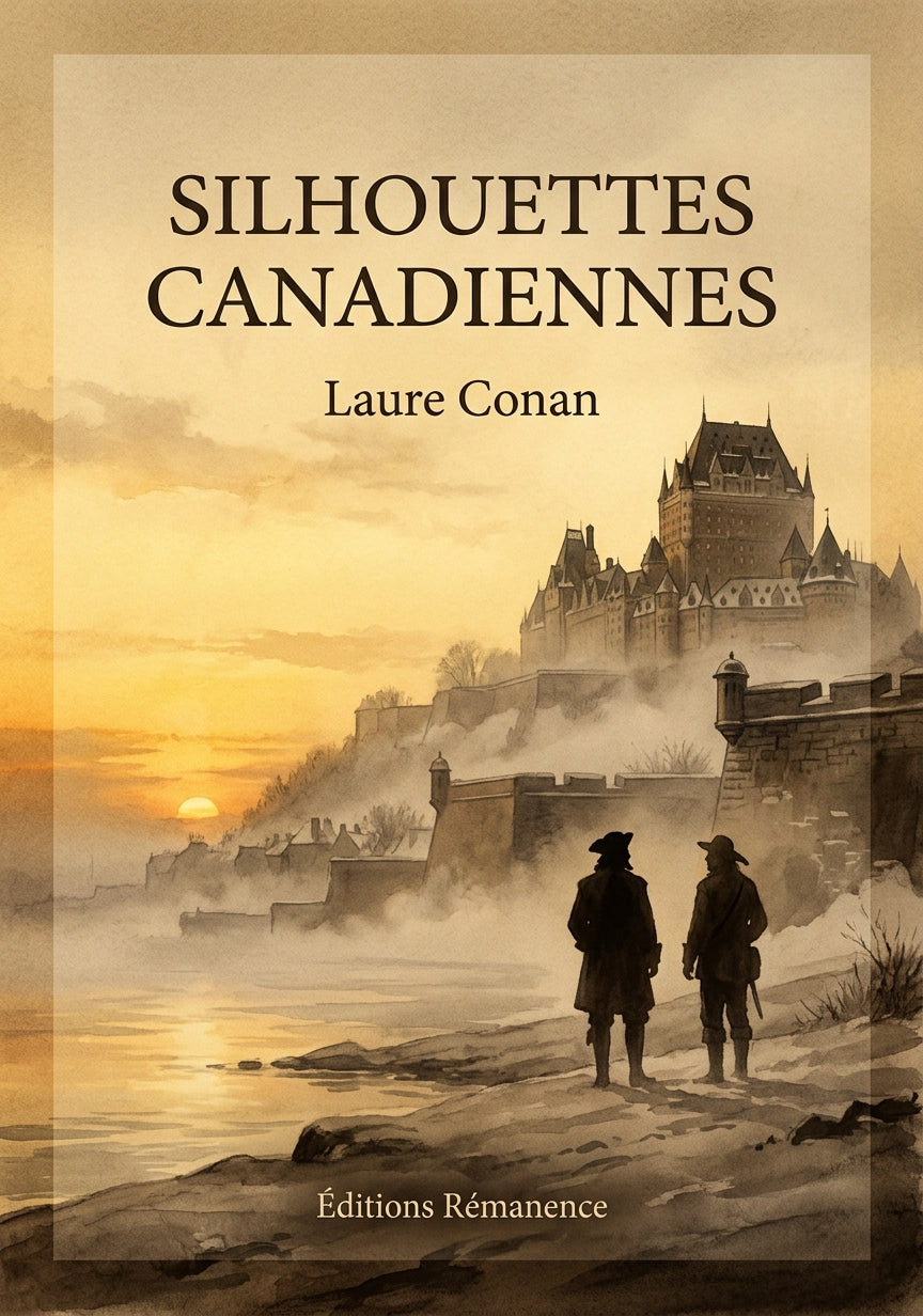 Livre Silhouettes canadiennes par Laure Conan - Couverture - Editions Remanence