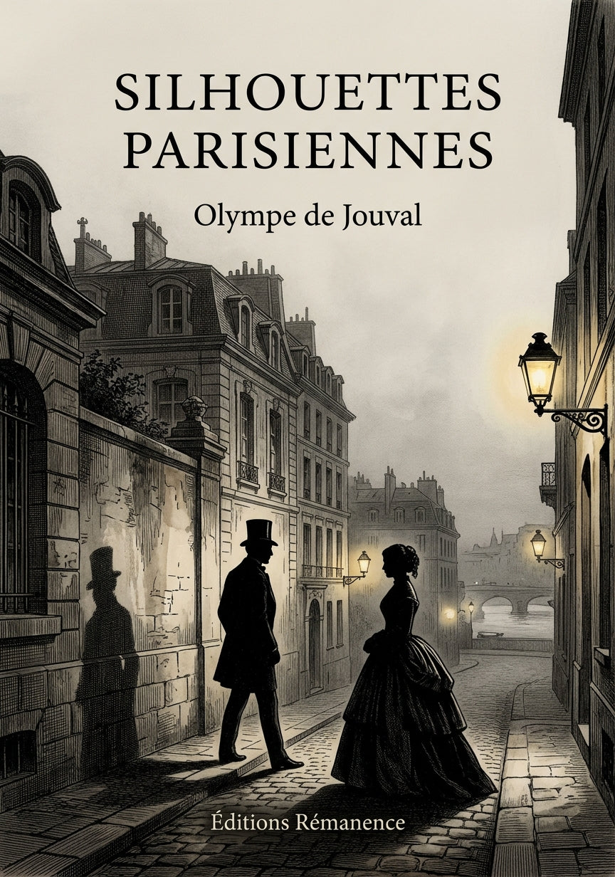 Livre Silhouettes parisiennes par Olympe de Jouval - Couverture - Editions Remanence