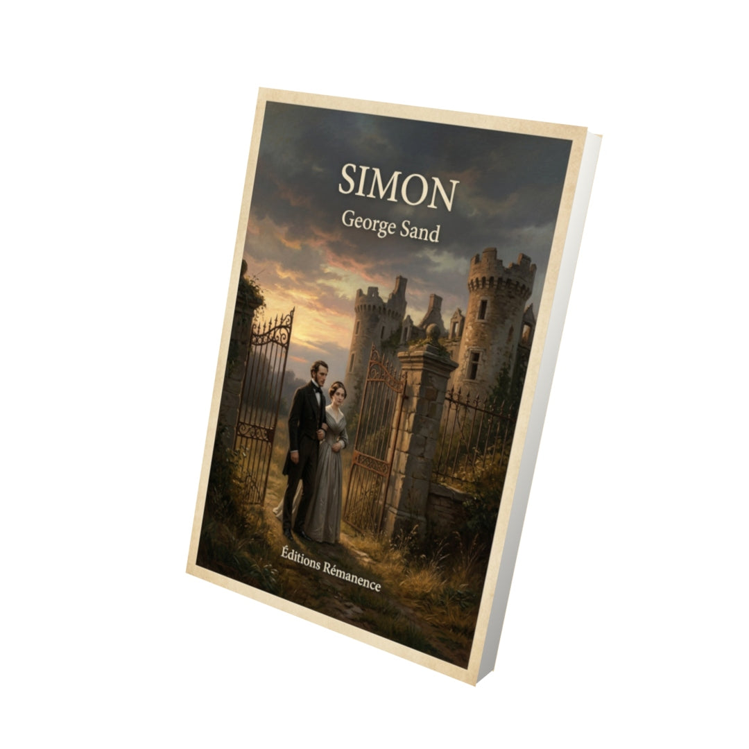 Livre Simon - George Sand - Vue 3D - Editions Remanence