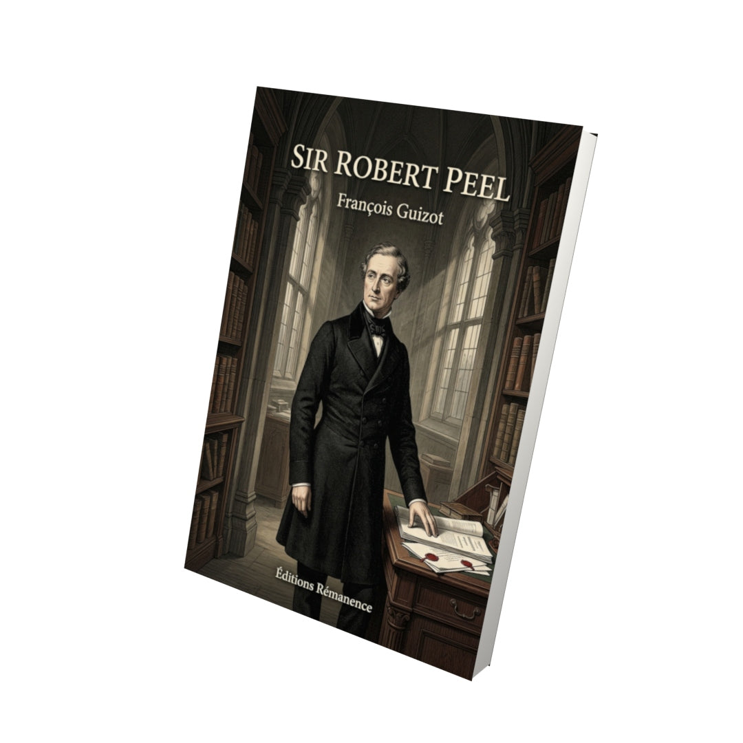 Livre Sir Robert Peel par François Guizot - Vue 3D - Editions Remanence