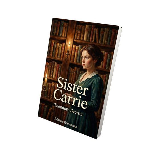 Livre Sister Carrie – Theodore Dreiser - Vue 3D - Editions Remanence