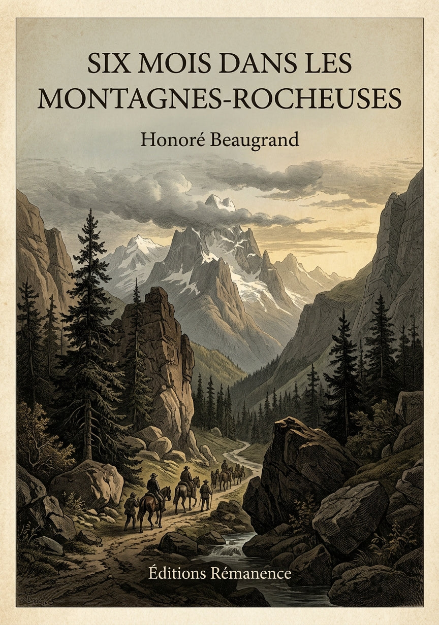 Six mois dans les Montagnes-Rocheuses - Honoré Beaugrand (Couverture)