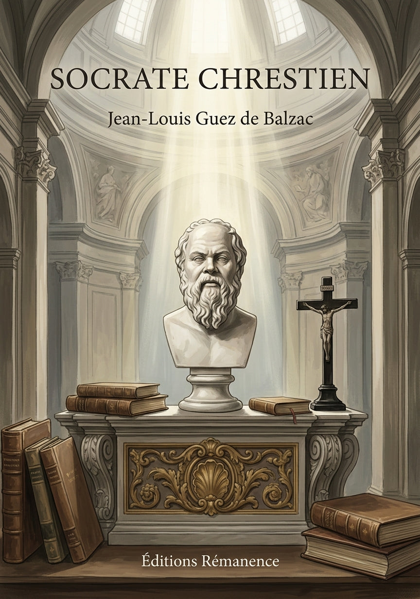 Livre Socrate chrestien par Jean-Louis Guez de Balzac - Couverture - Editions Remanence