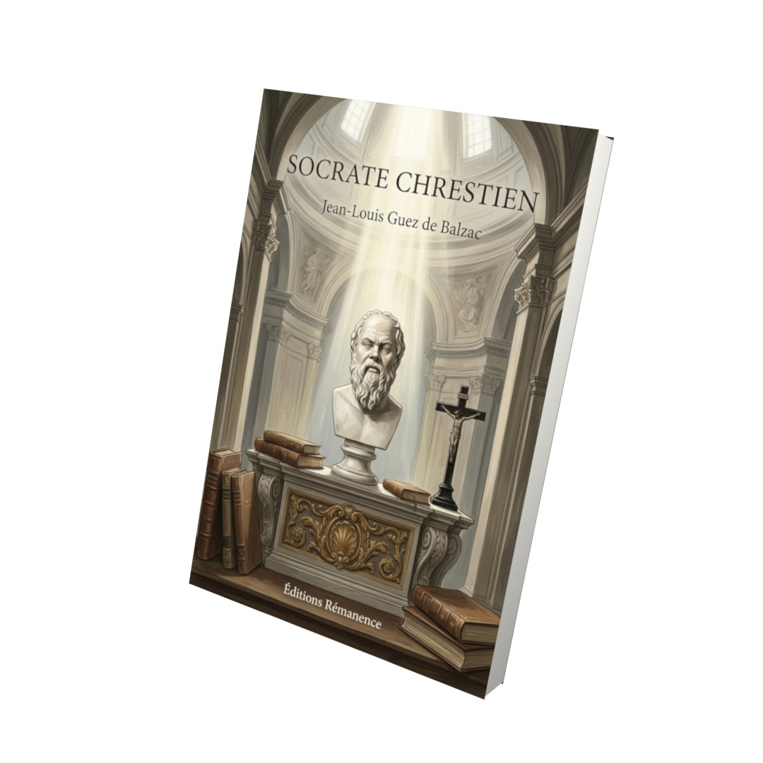 Livre Socrate chrestien par Jean-Louis Guez de Balzac - Vue 3D - Editions Remanence