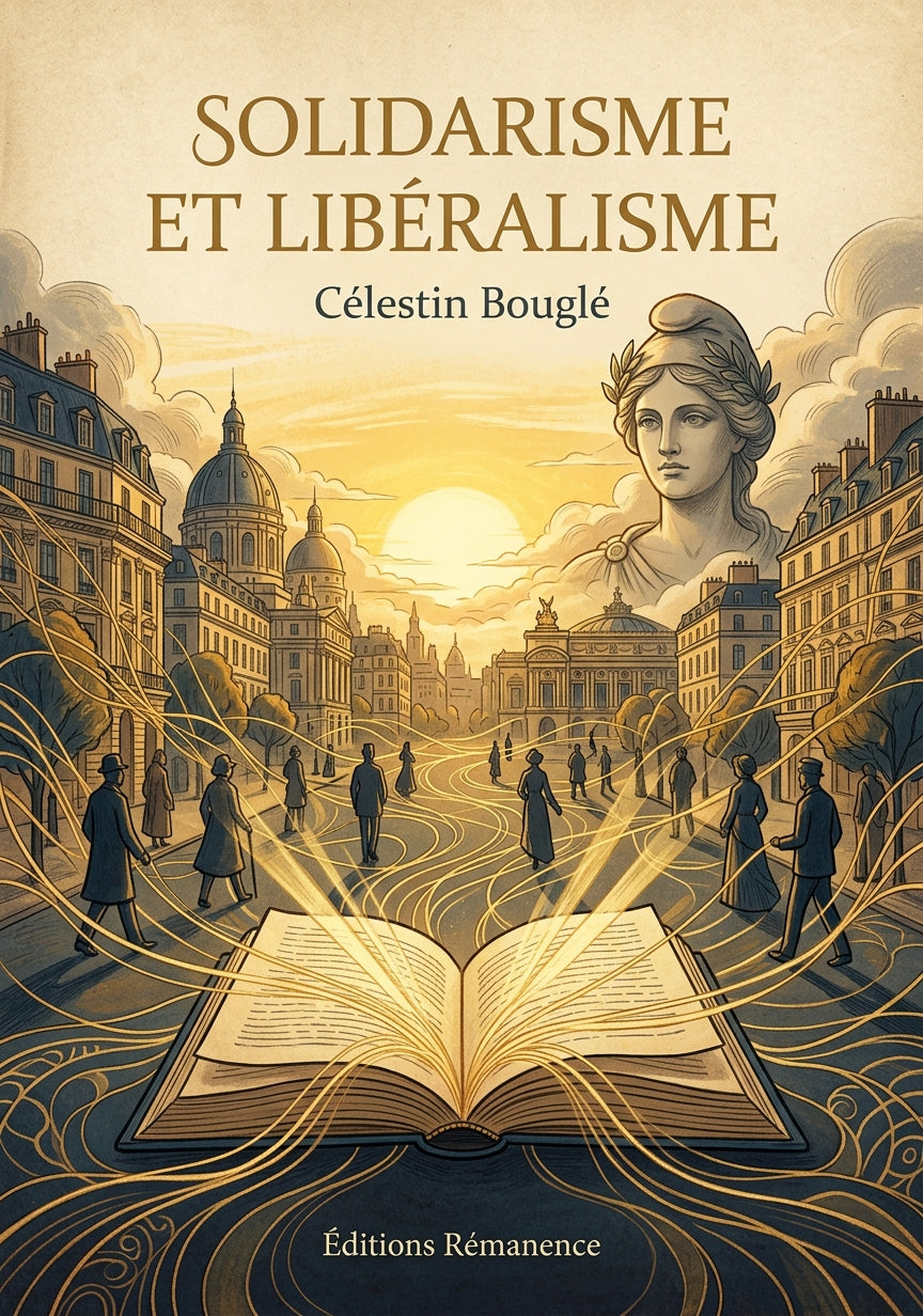 Livre Solidarisme et libéralisme par Célestin Bouglé - Couverture - Editions Remanence