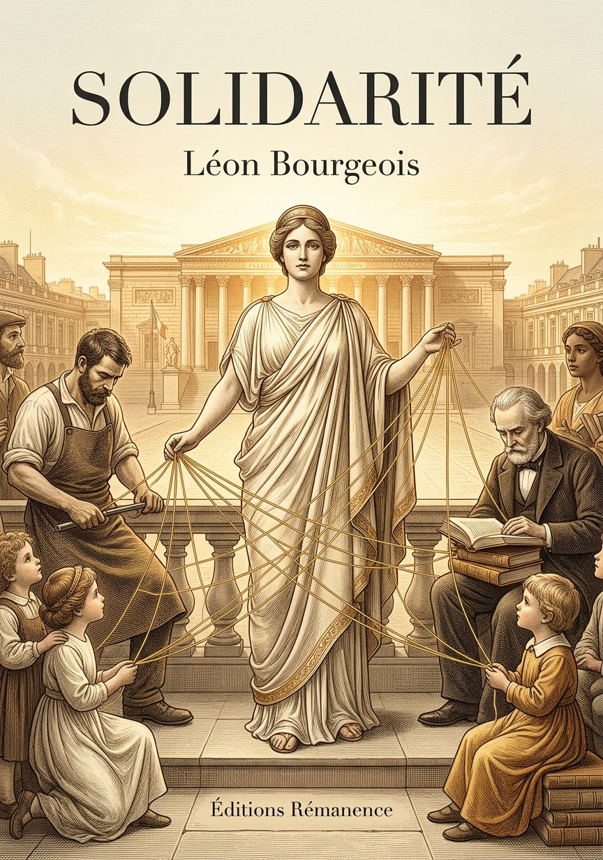 Livre Solidarité par Léon Bourgeois - Couverture - Editions Remanence
