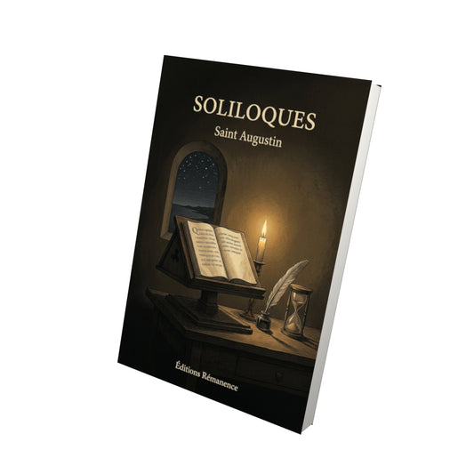 Livre Soliloques - Saint Augustin - Vue 3D - Editions Remanence