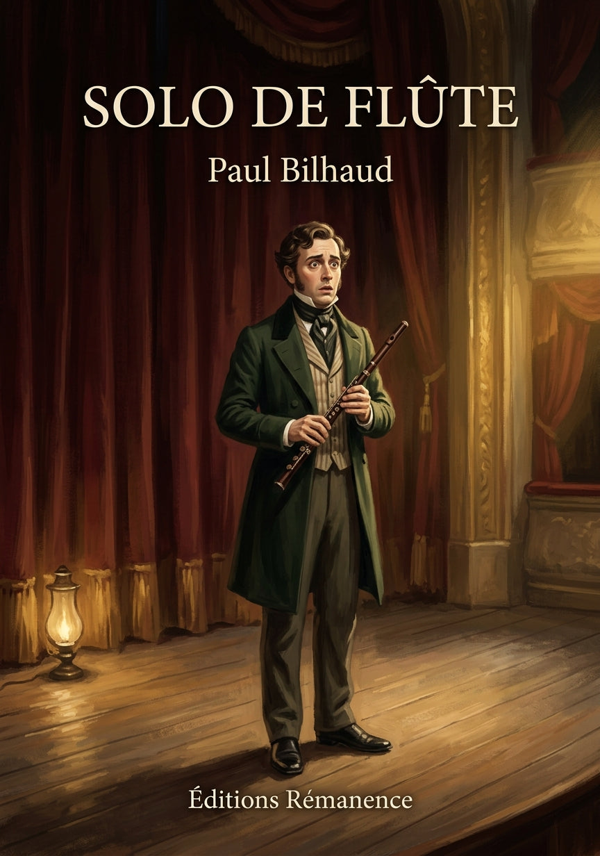 Livre Solo de flûte par Paul Bilhaud - Couverture - Editions Remanence