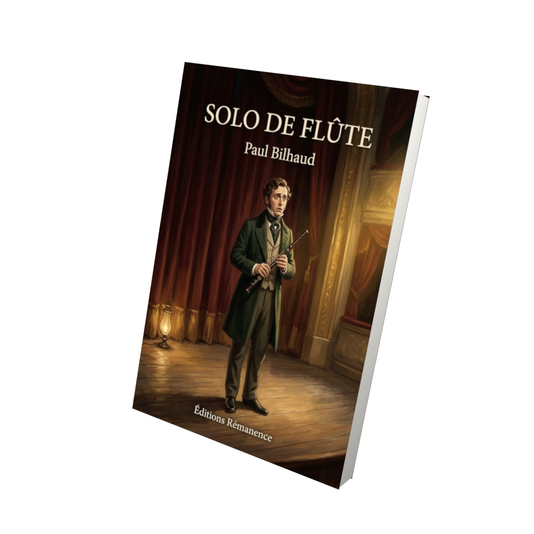 Livre Solo de flûte par Paul Bilhaud - Vue 3D - Editions Remanence