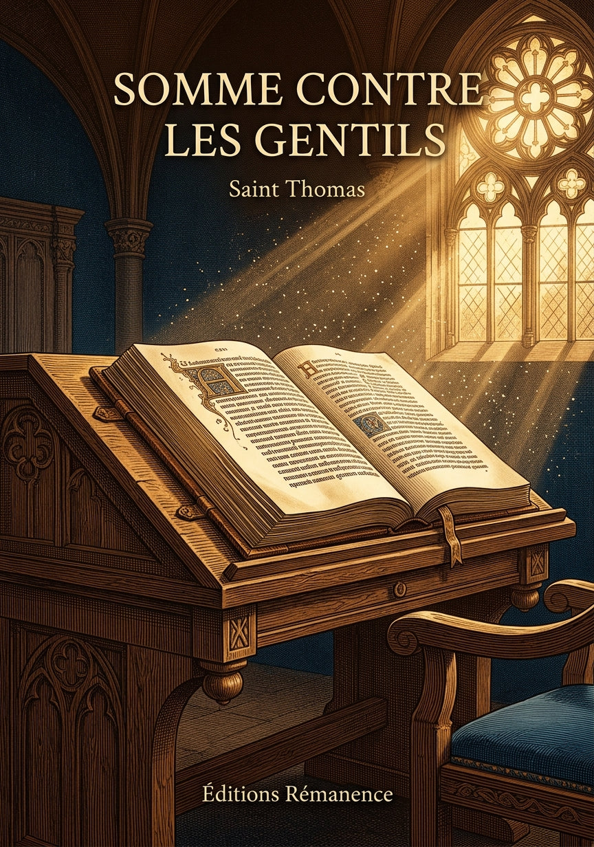 Livre Somme contre les Gentils par Thomas d’Aquin - Couverture - Editions Remanence