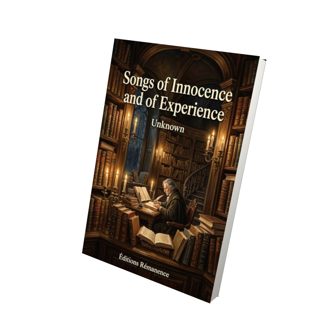 Livre Songs of Innocence and of Experience - Vue 3D - Editions Remanence