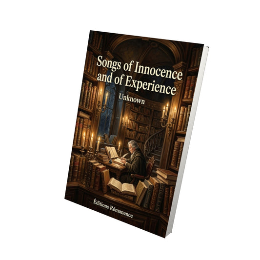 Livre Songs of Innocence and of Experience - Vue 3D - Editions Remanence