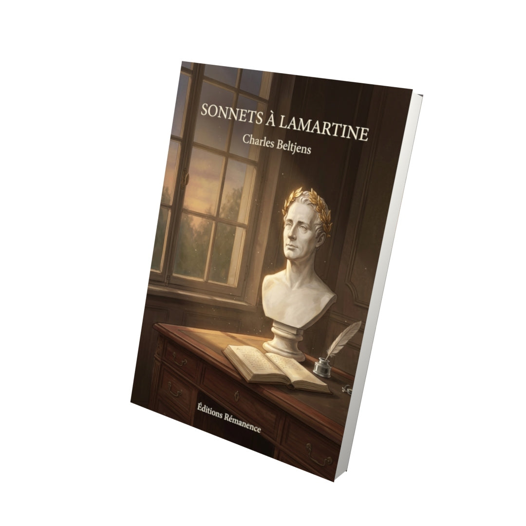 Livre Sonnets à Lamartine par Charles Beltjens - Vue 3D - Editions Remanence