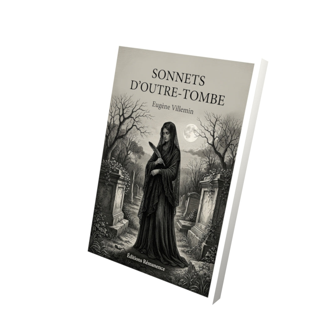 Livre Sonnets d’outre-tombe par Eugène Villemin - Vue 3D - Editions Remanence