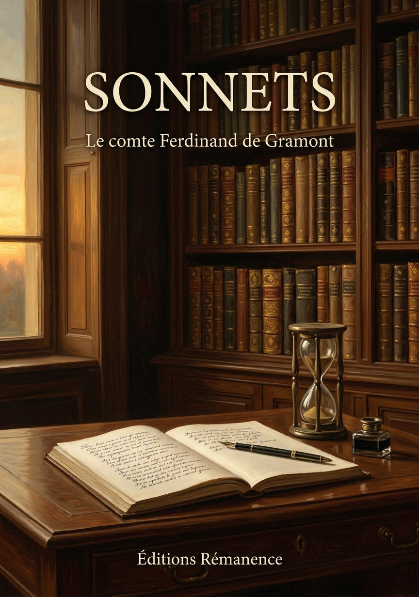 Livre Sonnets par Le comte Ferdinand de Gramont - Couverture - Editions Remanence