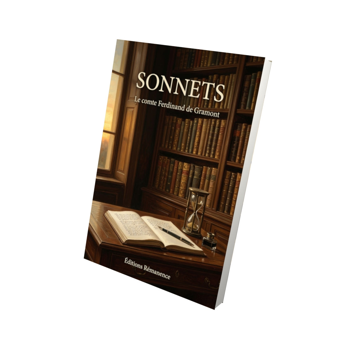 Livre Sonnets par Le comte Ferdinand de Gramont - Vue 3D - Editions Remanence