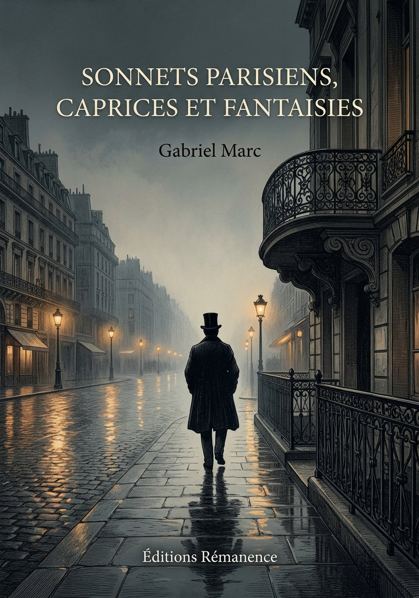 Livre Sonnets parisiens, Caprices et Fantaisies par Gabriel Marc - Couverture - Editions Remanence