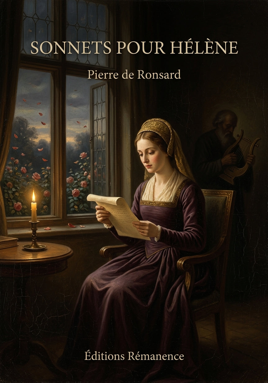 Livre Sonnets pour Hélène par Pierre de Ronsard - Couverture - Editions Remanence