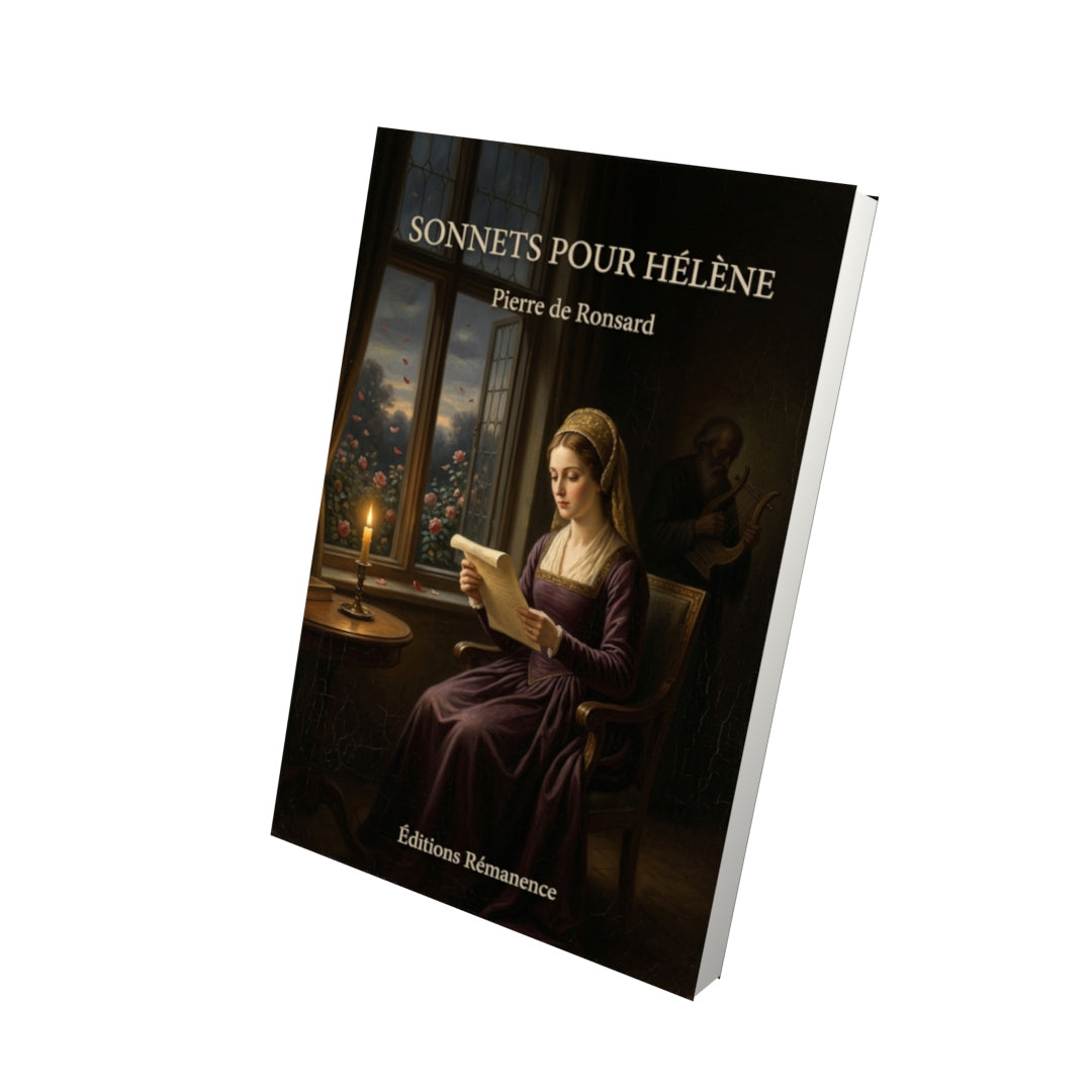 Livre Sonnets pour Hélène par Pierre de Ronsard - Vue 3D - Editions Remanence