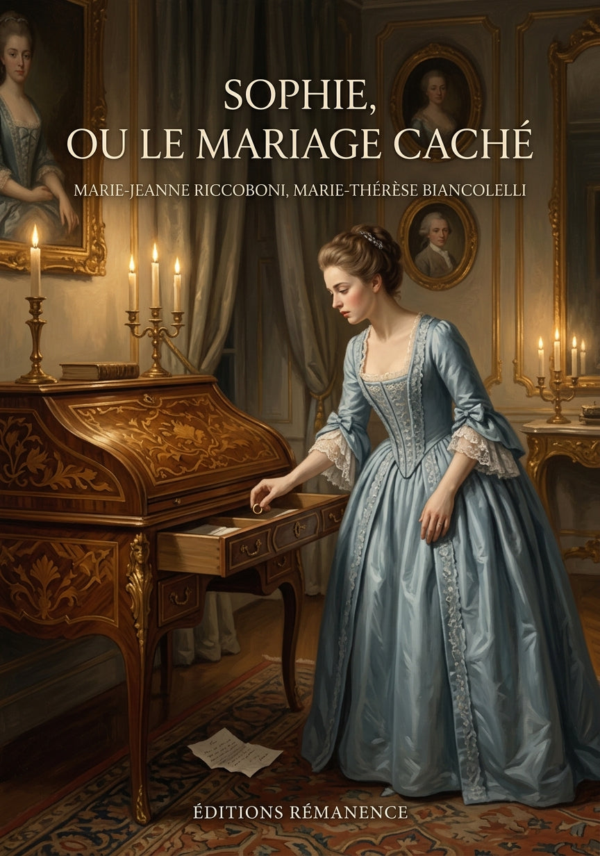 Livre Sophie, ou le mariage caché par Marie-Jeanne Riccoboni, Marie-Thérèse Biancolelli - Couverture - Editions Remanence