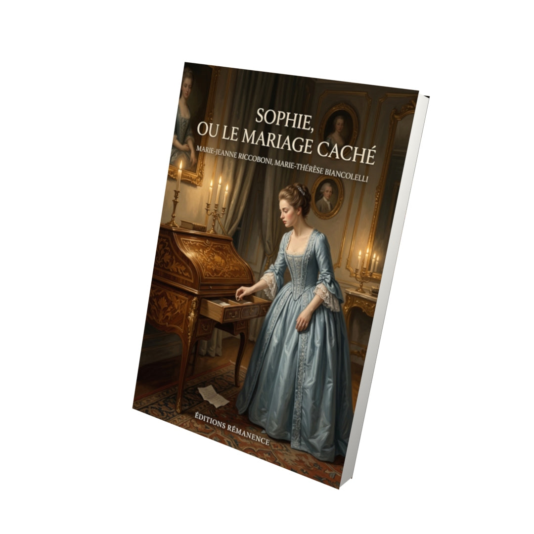 Livre Sophie, ou le mariage caché par Marie-Jeanne Riccoboni, Marie-Thérèse Biancolelli - Vue 3D - Editions Remanence