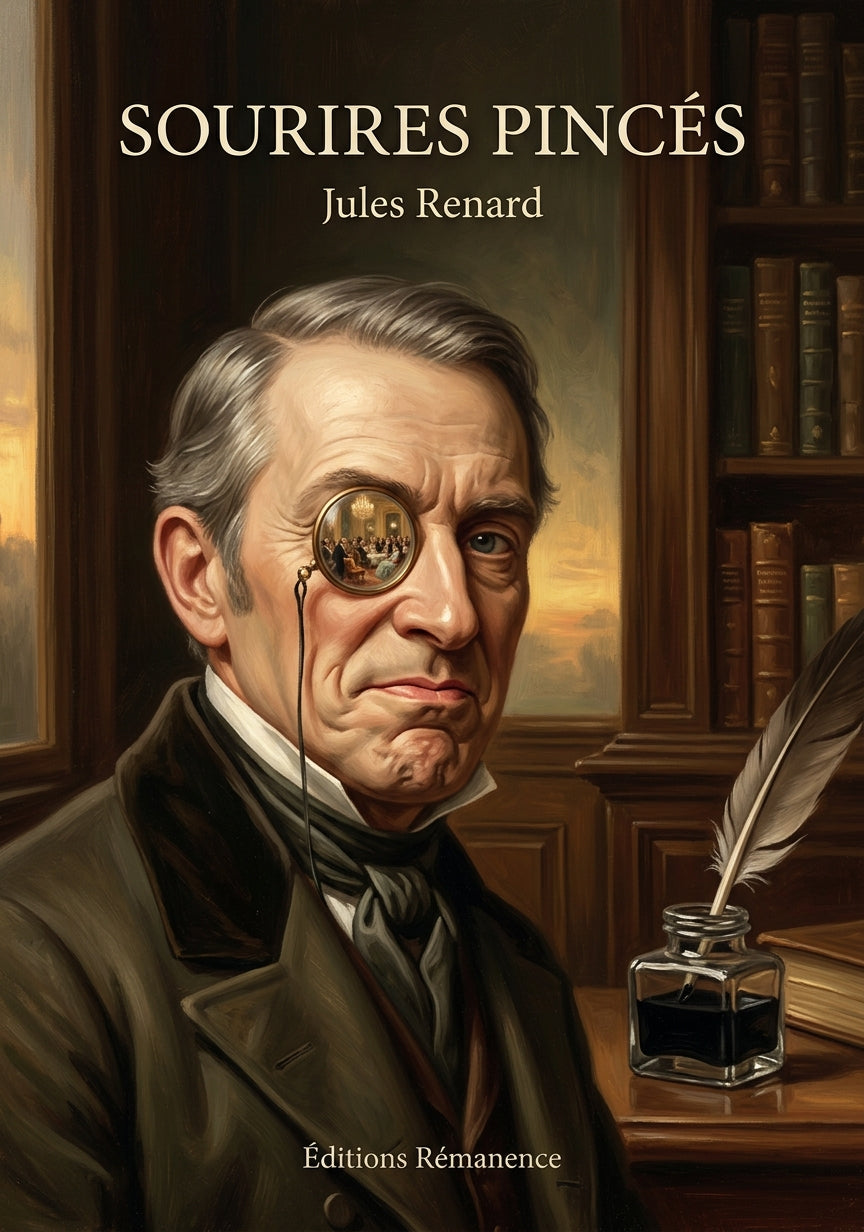 Livre Sourires pincés par Jules Renard - Couverture - Editions Remanence