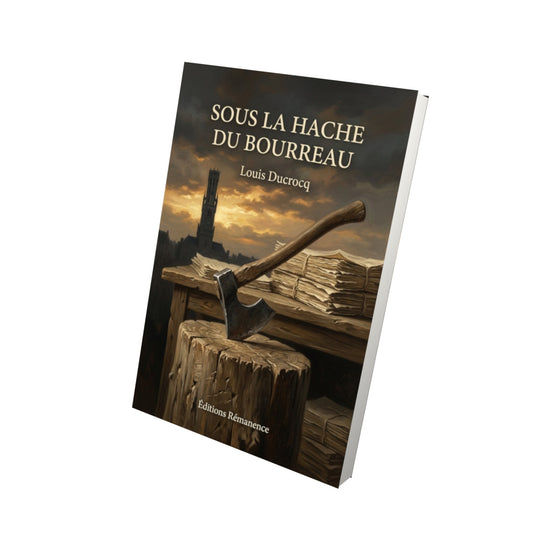 Livre Sous la hache du bourreau - Louis Ducrocq - Vue 3D - Editions Remanence