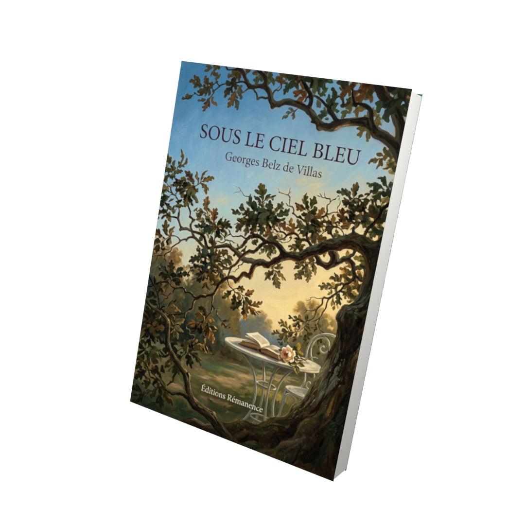 Livre Sous le ciel bleu par Georges Belz de Villas - Vue 3D - Editions Remanence