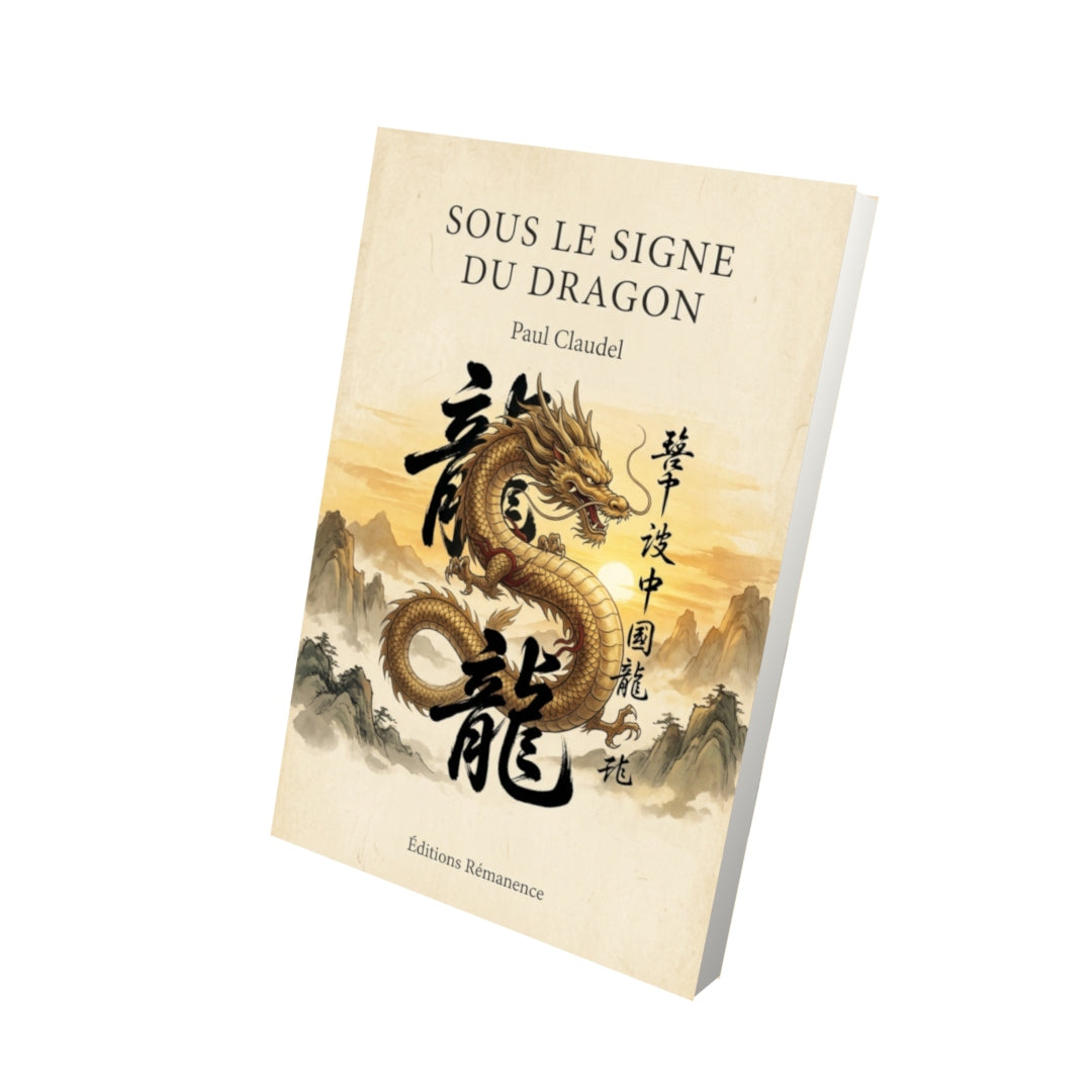 Livre Sous le signe du Dragon par Paul Claudel - Vue 3D - Editions Remanence
