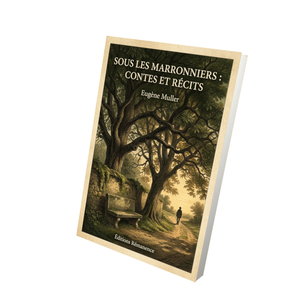 Livre Sous les marronniers : Contes et récits - Eugène Muller - Vue 3D - Editions Remanence