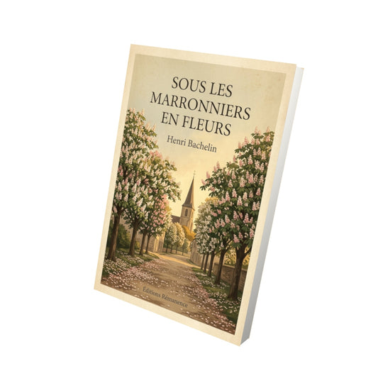 Livre Sous les marronniers en fleurs - Henri Bachelin - Vue 3D - Editions Remanence