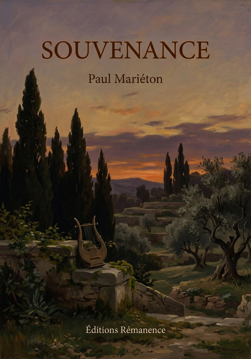 Livre Souvenance par Paul Mariéton - Couverture - Editions Remanence