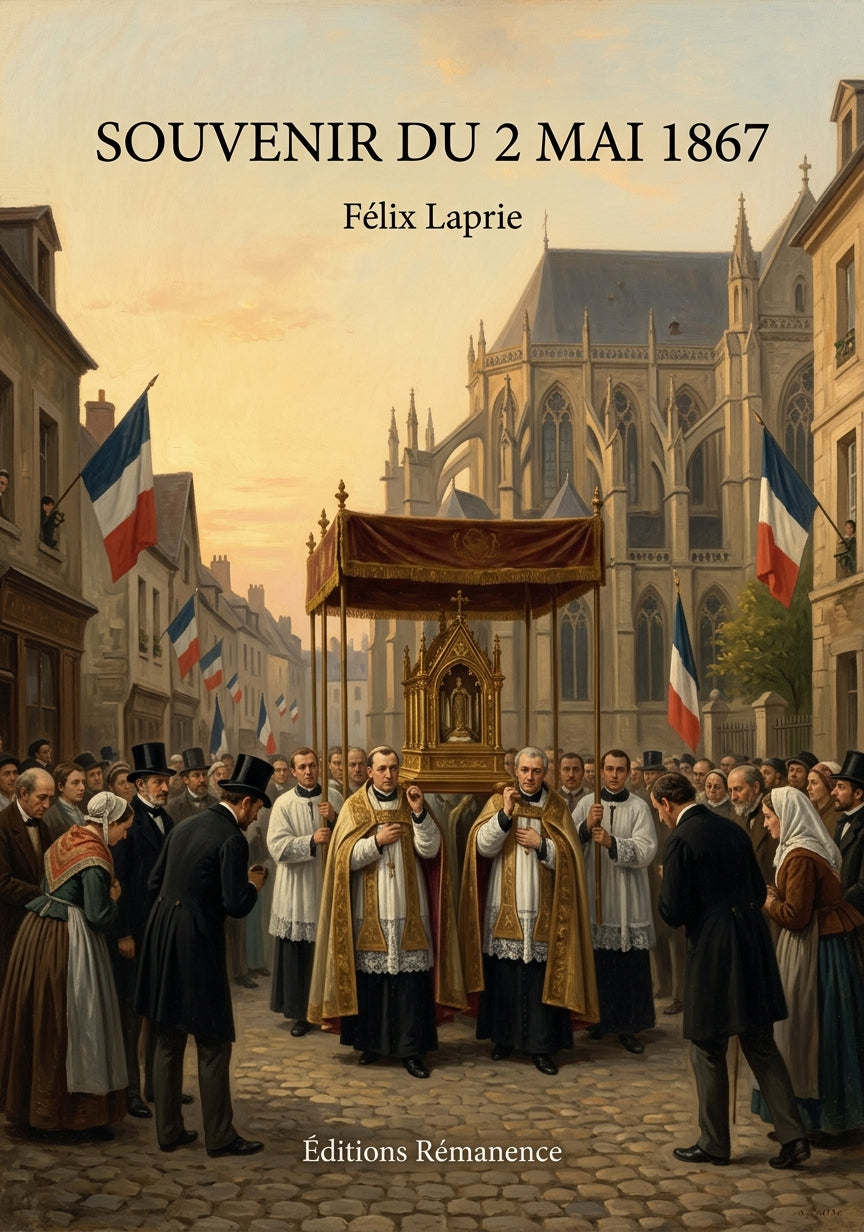 Livre Souvenir du 2 mai 1867 par Félix Laprie - Couverture - Editions Remanence
