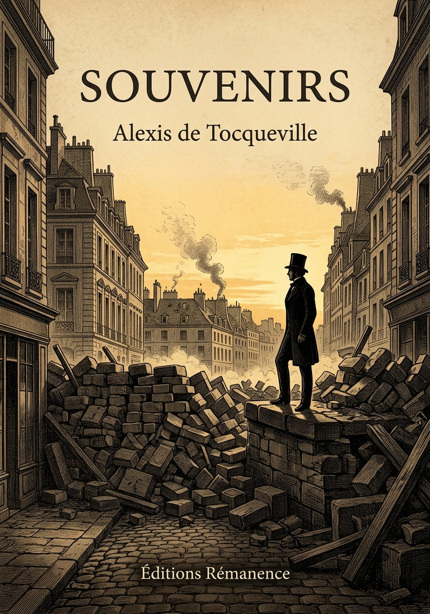 Livre Souvenirs par Alexis de Tocqueville - Couverture - Editions Remanence