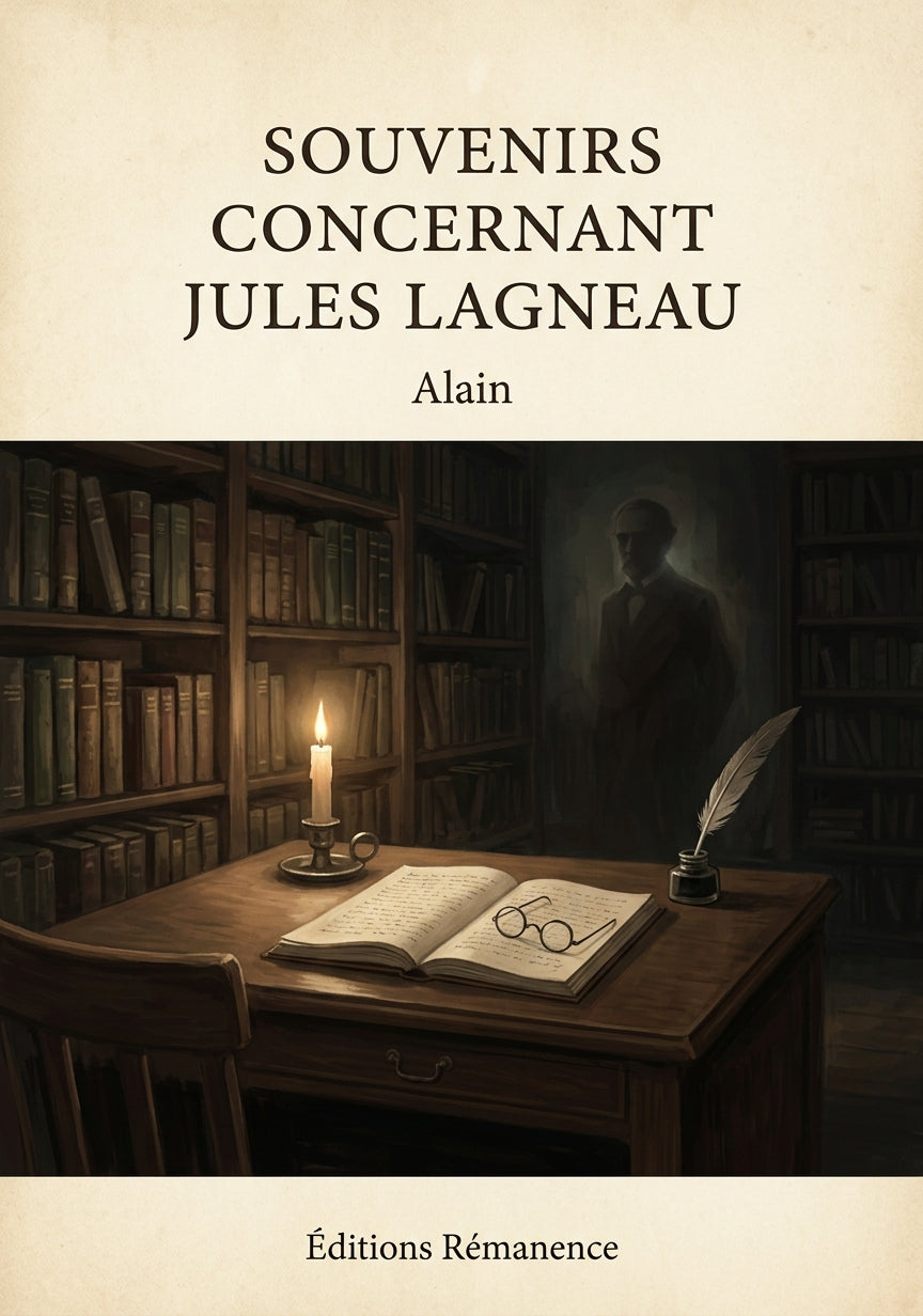 Souvenirs concernant Jules Lagneau - Alain (Couverture)