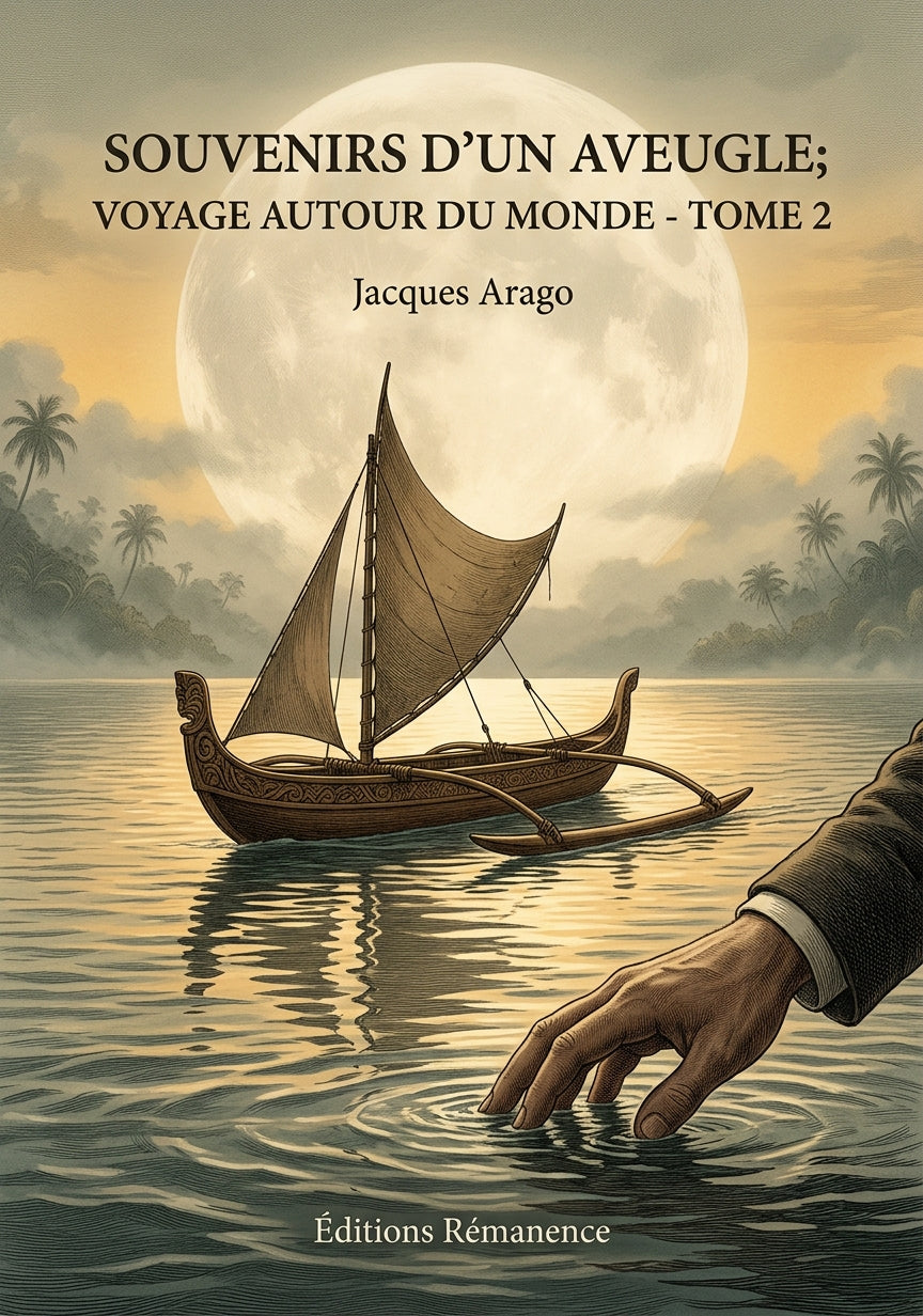 Livre Souvenirs d'un aveugle; voyage autour du monde - Tome 2 par Jacques Arago - Couverture - Editions Remanence