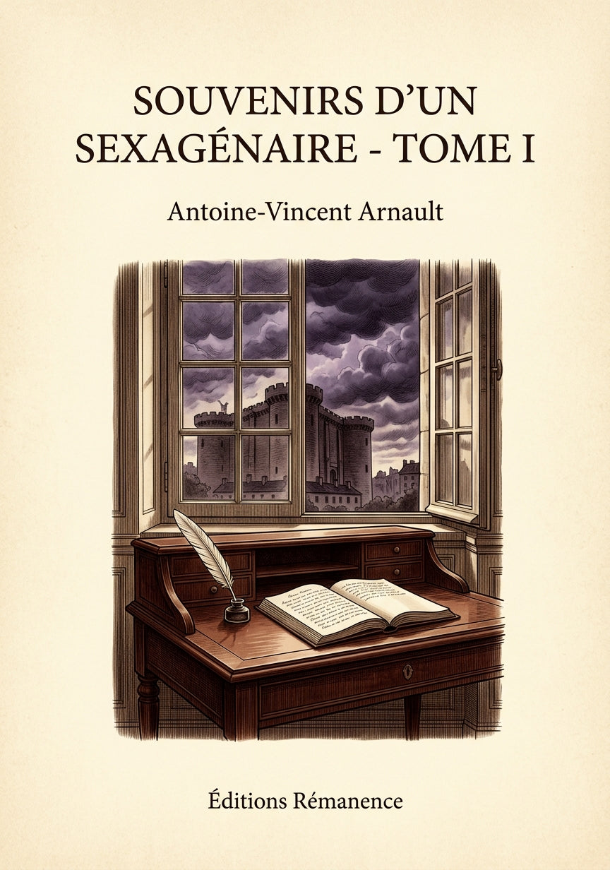 Souvenirs d'un sexagénaire - Tome I - Antoine-Vincent Arnault (Couverture)