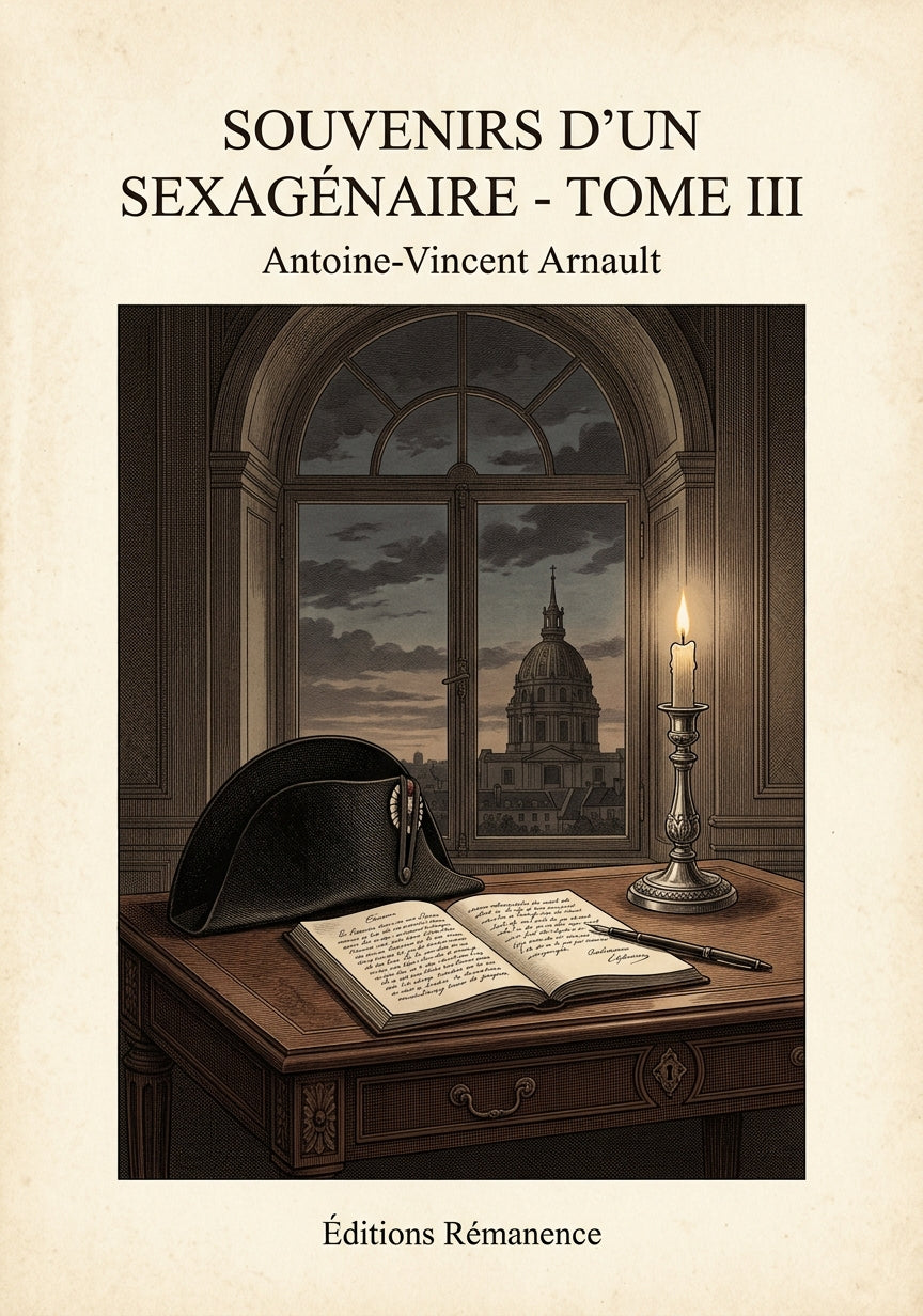 Souvenirs d'un sexagénaire - Tome III - Antoine-Vincent Arnault (Couverture)