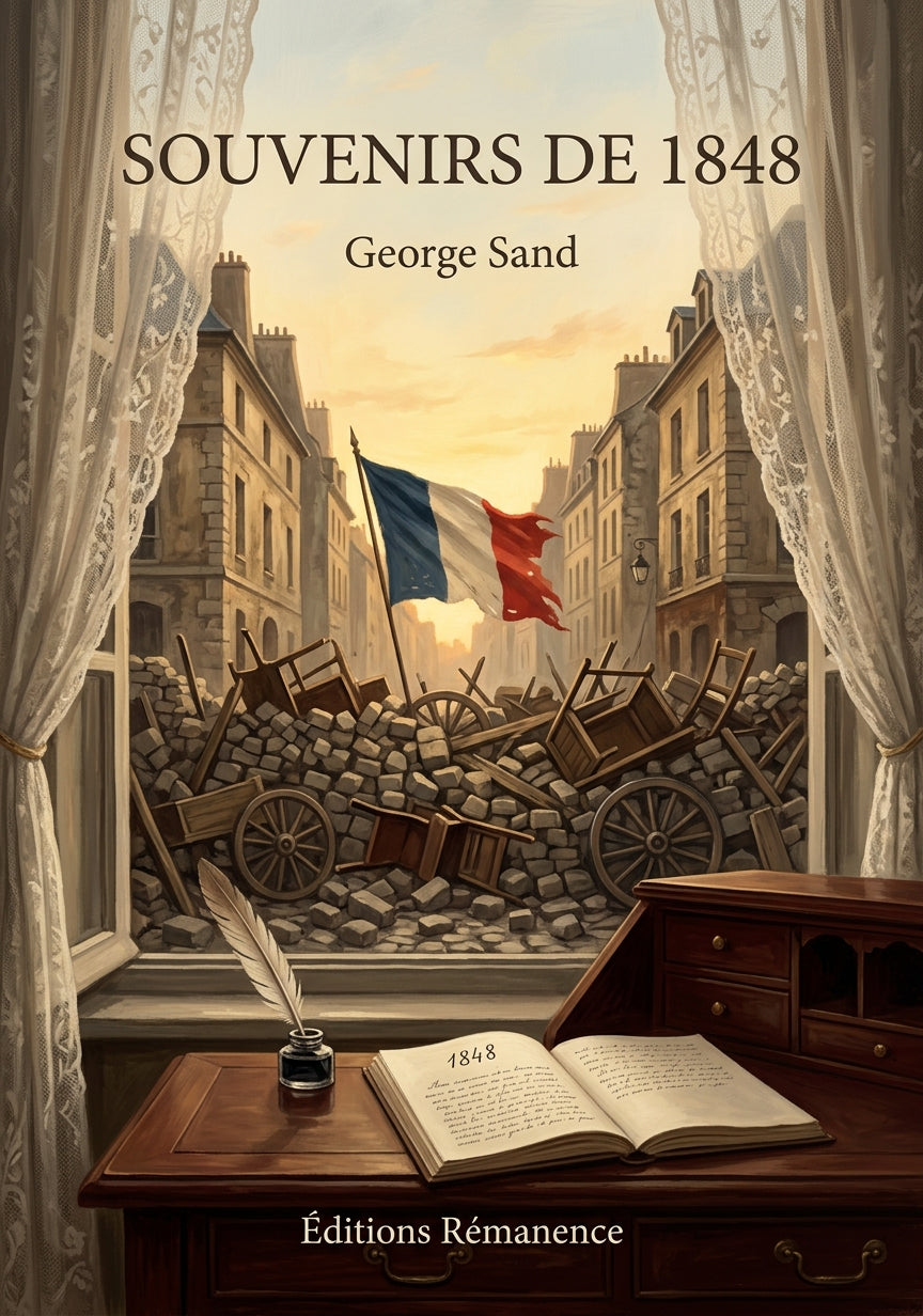 Livre Souvenirs de 1848 par George Sand - Couverture - Editions Remanence