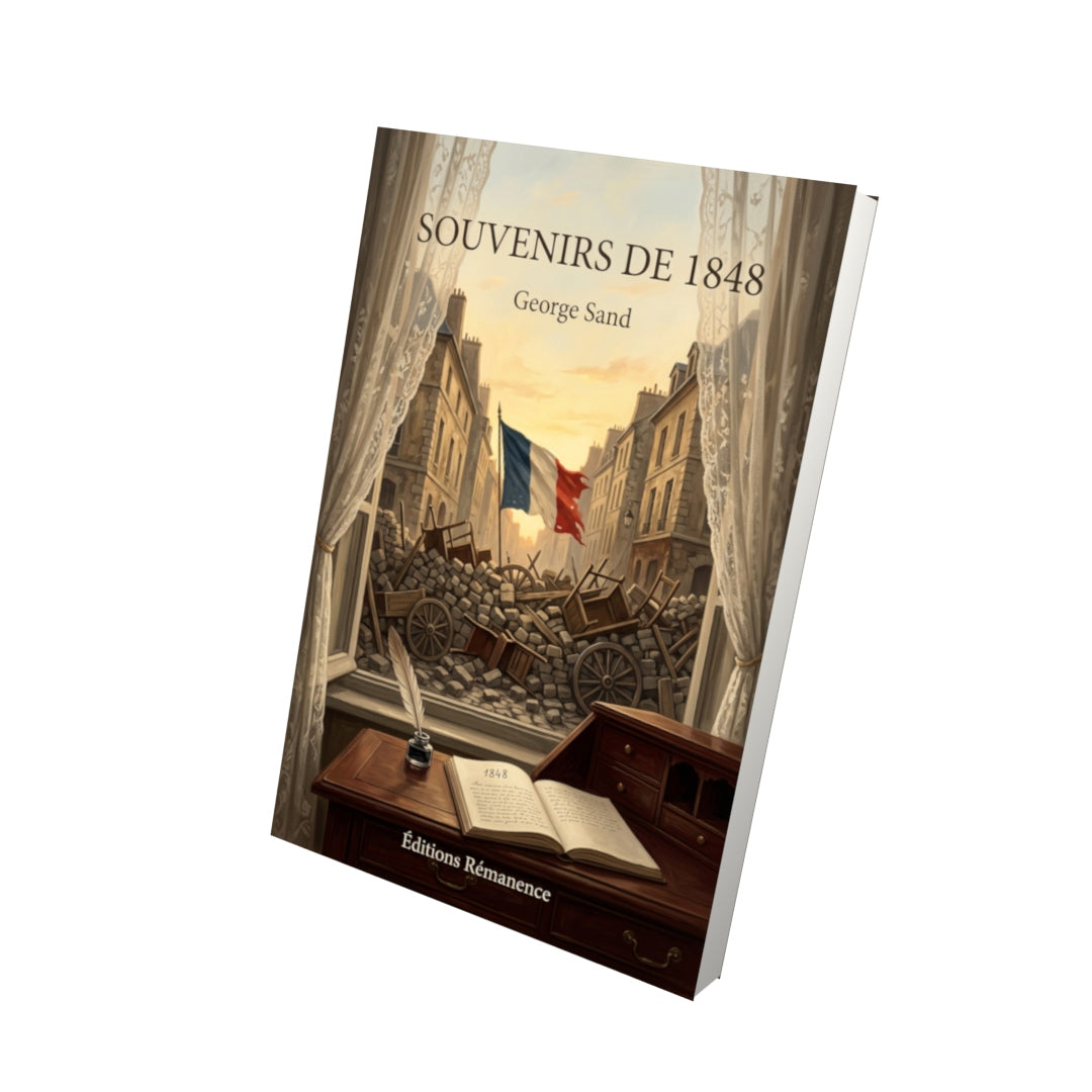 Livre Souvenirs de 1848 par George Sand - Vue 3D - Editions Remanence