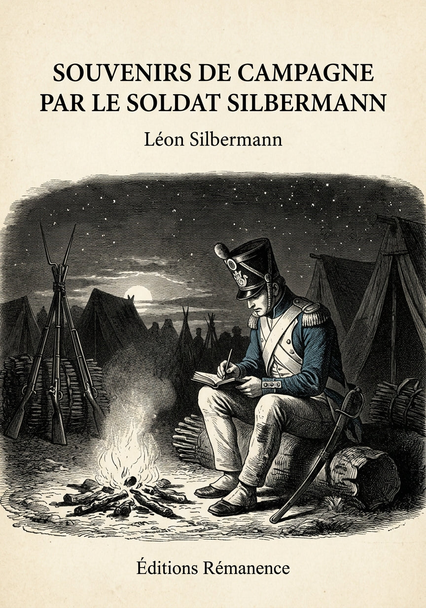 Livre Souvenirs de campagne par le Soldat Silbermann par Léon Silbermann - Couverture - Editions Remanence