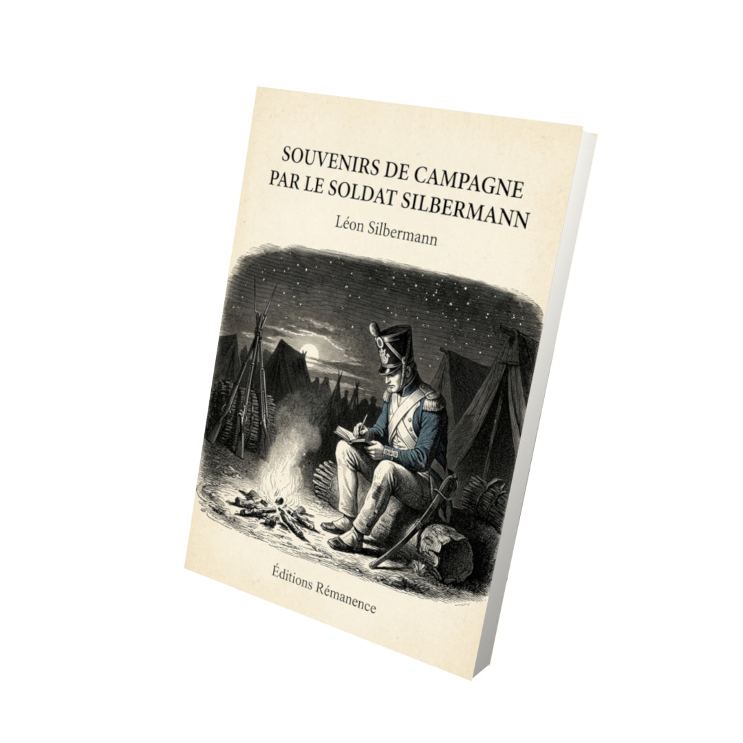 Livre Souvenirs de campagne par le Soldat Silbermann par Léon Silbermann - Vue 3D - Editions Remanence