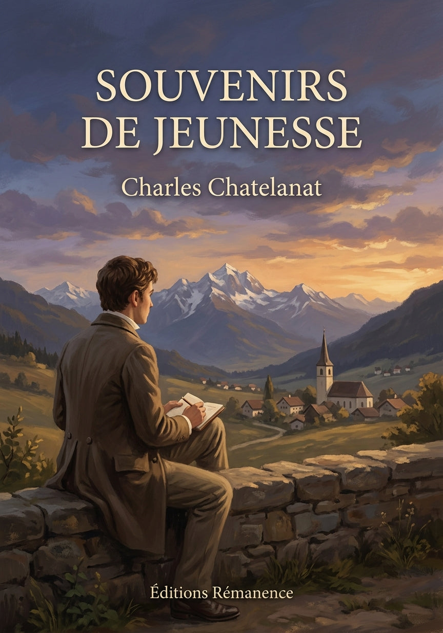 Livre Souvenirs de jeunesse par Charles Chatelanat - Couverture - Editions Remanence
