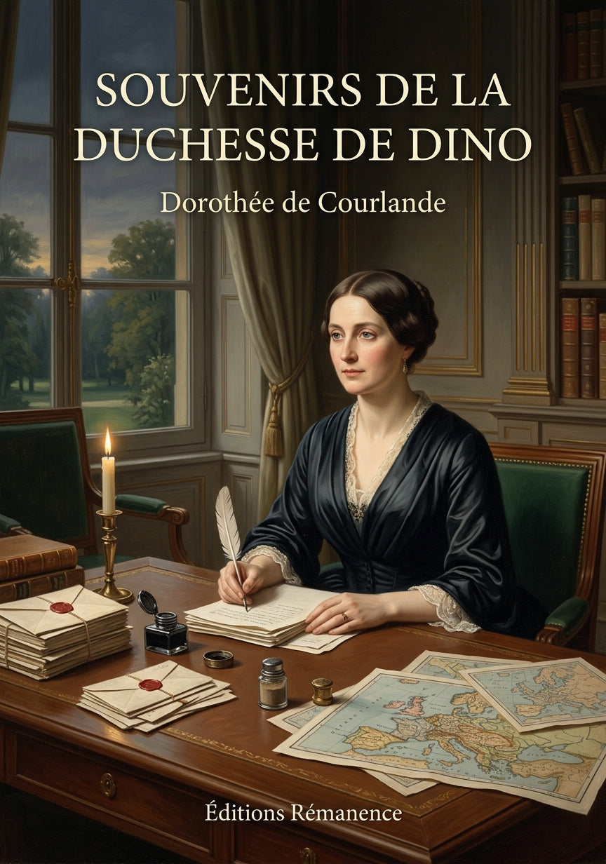 Livre Souvenirs de la Duchesse de Dino par Dorothée de Courlande - Couverture - Editions Remanence