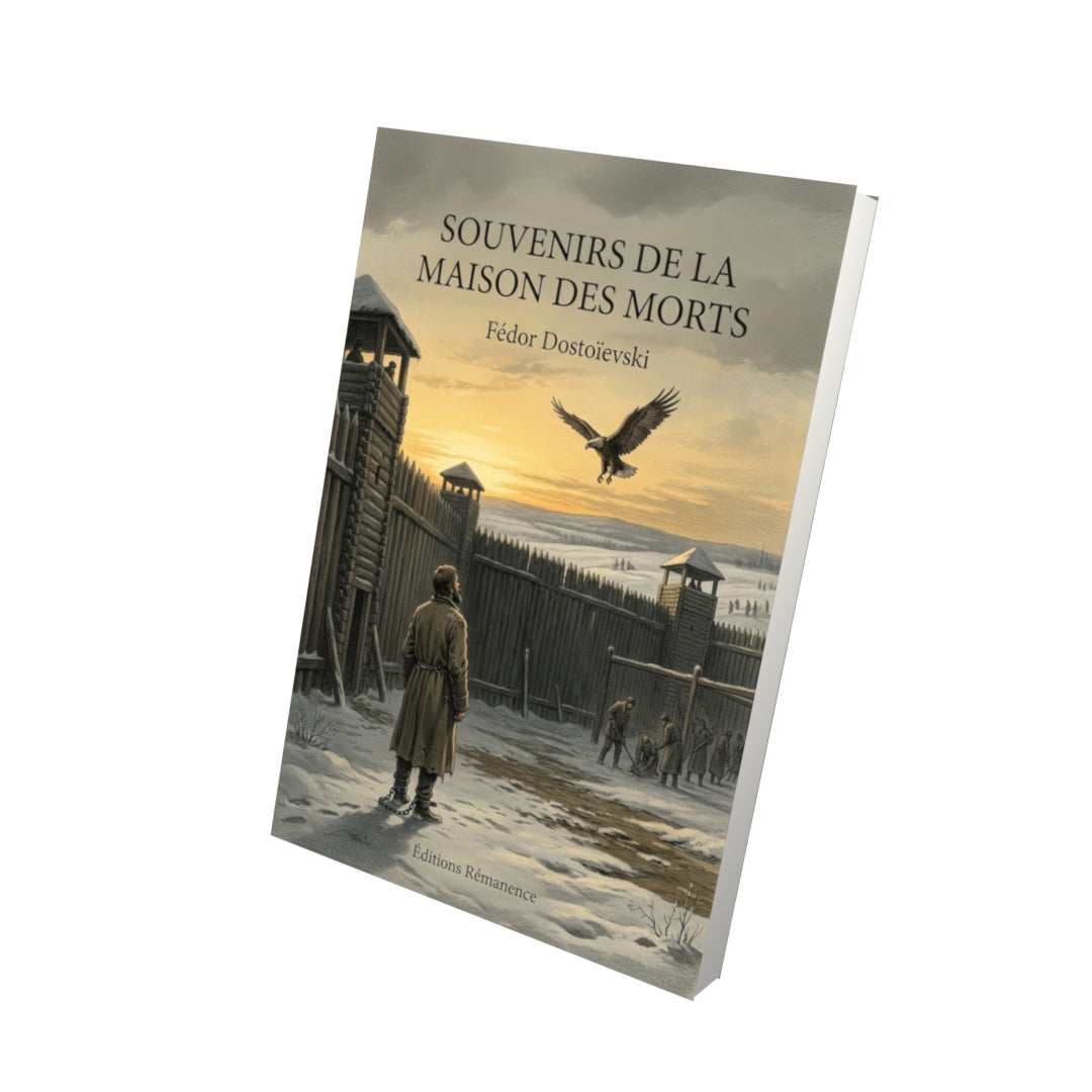 Livre Souvenirs de la maison des morts par Fédor Dostoïevski - Vue 3D - Editions Remanence