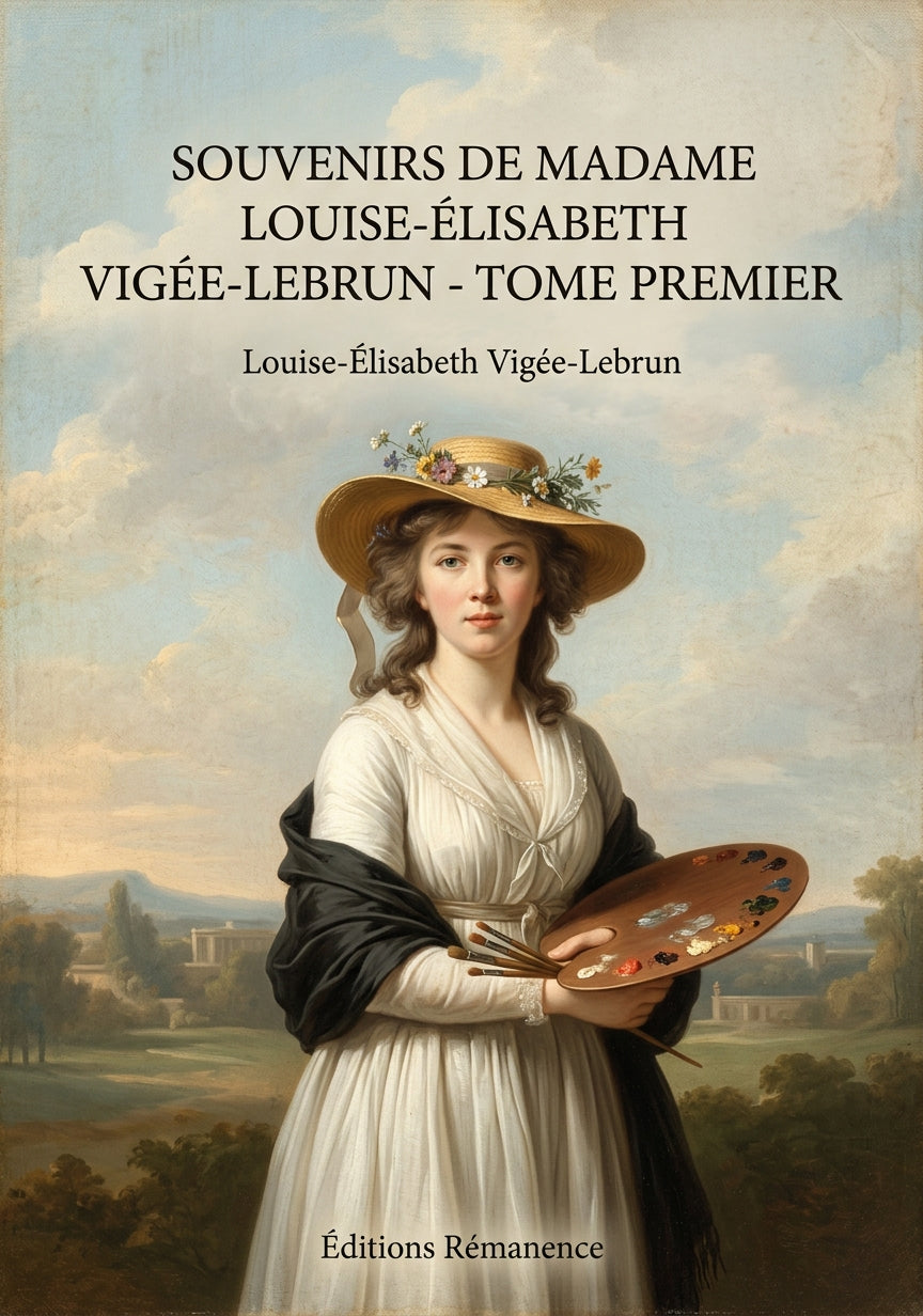 Souvenirs de Madame Louise-Élisabeth Vigée-Lebrun - Tome premier - Louise-Élisabeth Vigée-Lebrun (Couverture)