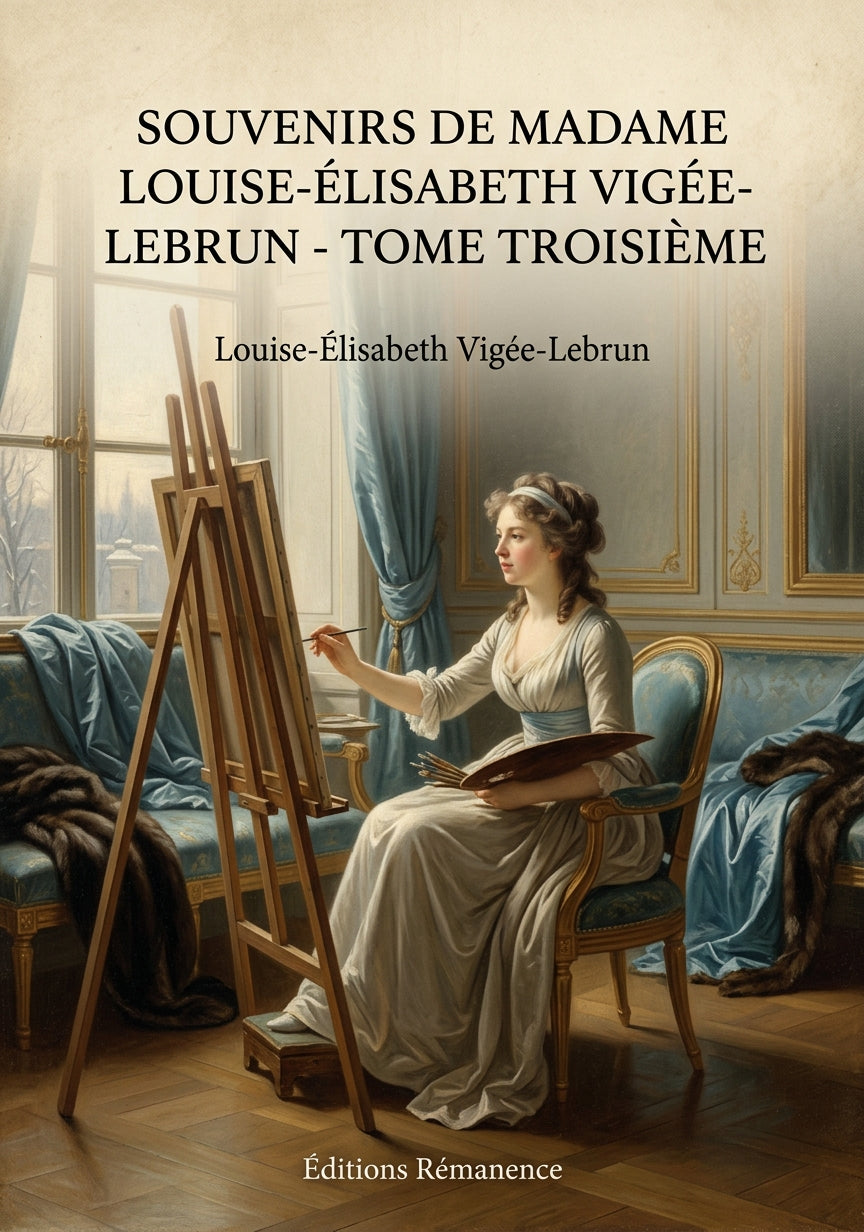 Souvenirs de Madame Louise-Élisabeth Vigée-Lebrun - Tome troisième - Louise-Élisabeth Vigée-Lebrun (Couverture)