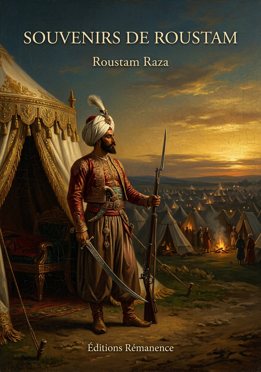 Livre Souvenirs de Roustam par Roustam Raza - Couverture - Editions Remanence