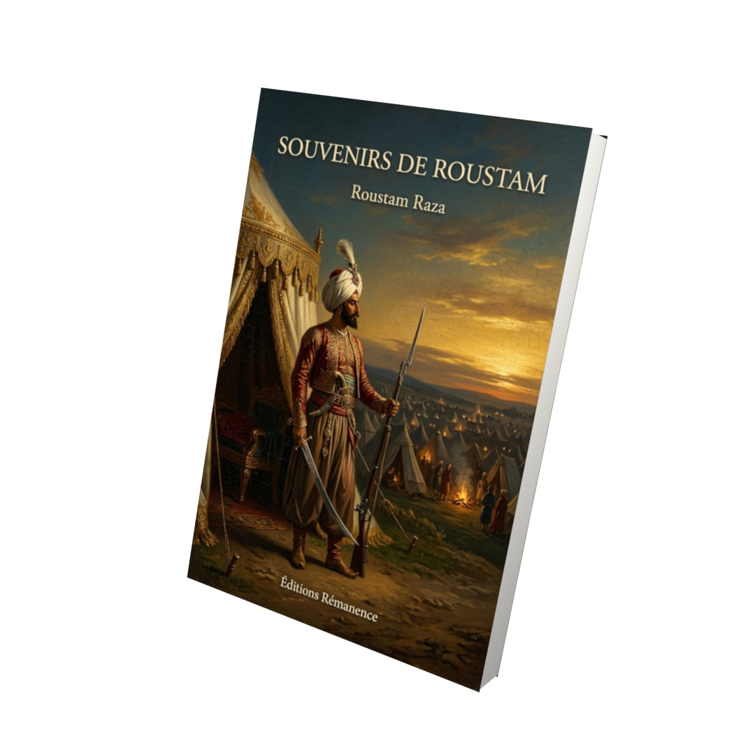 Livre Souvenirs de Roustam par Roustam Raza - Vue 3D - Editions Remanence