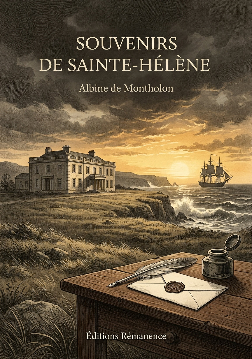 Livre Souvenirs de Sainte-Hélène par Albine de Montholon - Couverture - Editions Remanence